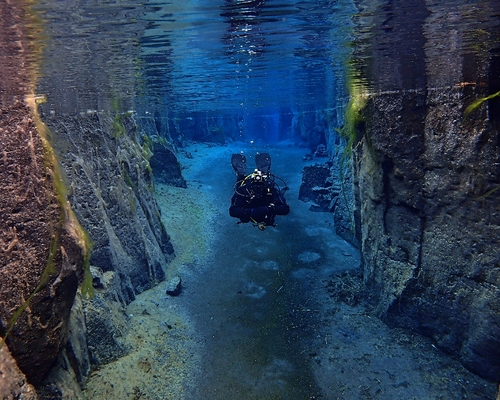 Безымянный каньон в Исландии