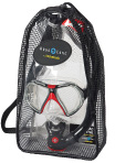 Комплект маска Инфинити + трубка Буран (прозрачный силикон, в сумке)