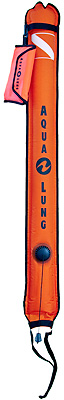 Буй Aqua Lung нейлоновый оранжевый с клапаном, 140 см