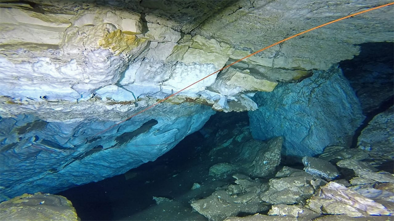 Подводная пещера в Нижегородской области