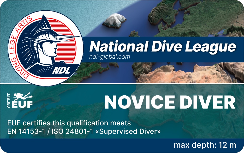 Курс обучения дайвингу NDL Novice Diver