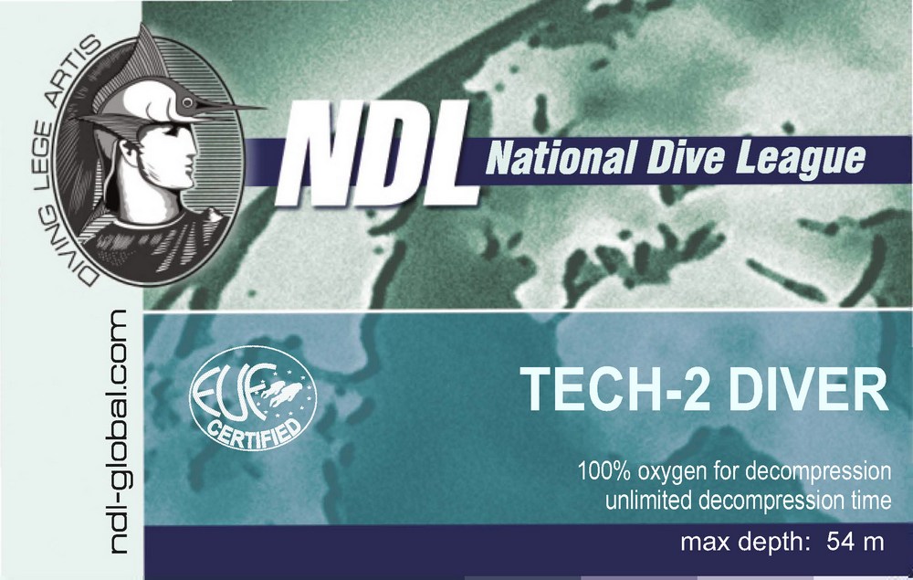 Курс технического дайвинга NDL Tech-2 Diver