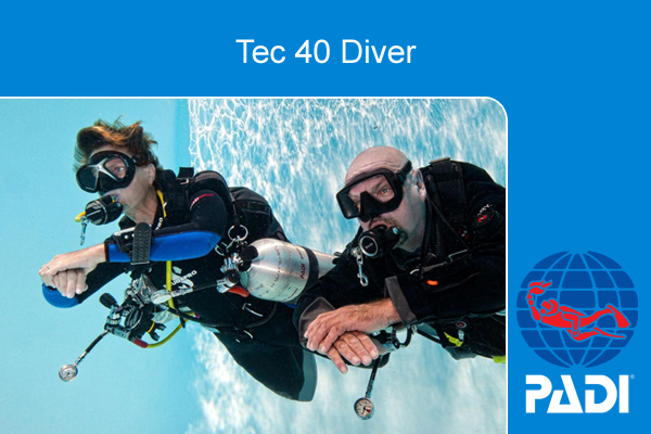 Курс технического дайвинга PADI Tec 40 Diver