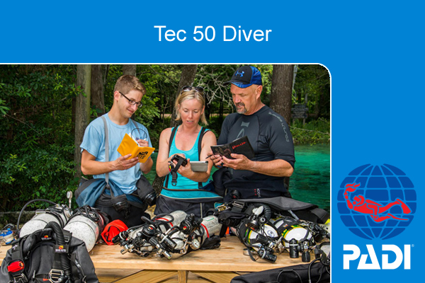 Курс технического дайвинга PADI Tec 50 Diver