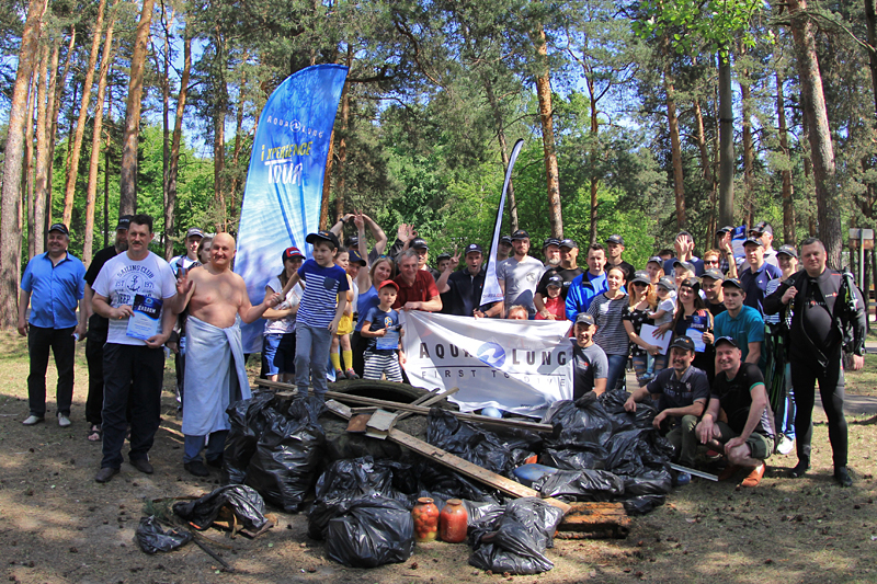 Международный день очистки водоемов, клуб «Одиссей» и компания Aqua Lung