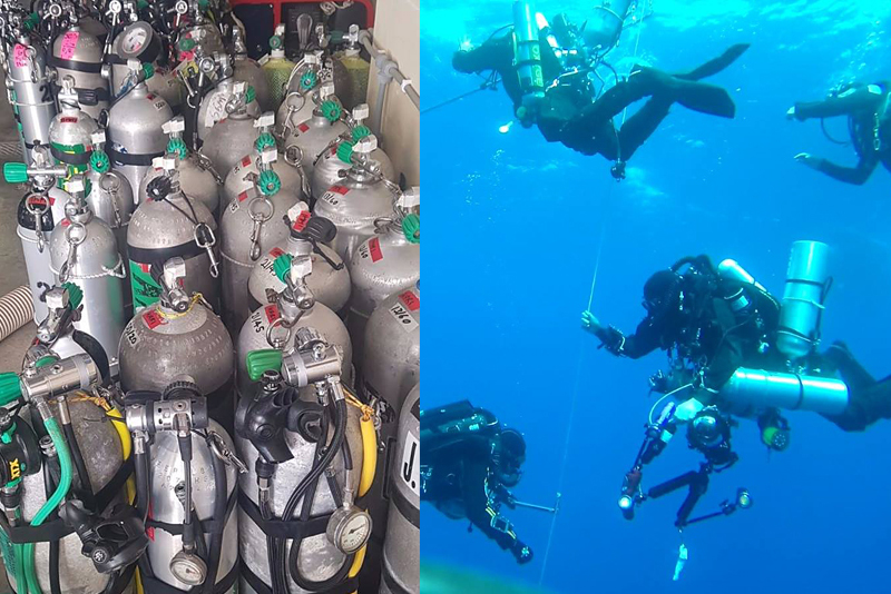 Подводные раскопки на глубине 110 метров