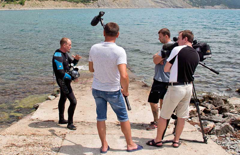Подводная фотовыставка открылась на Черном море