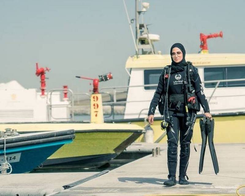Первая женщина подводный сапер появилась в полиции Дубая
