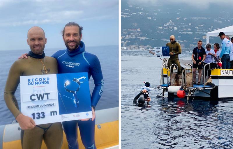 133 метра - новый рекорд глубины во фридайвинге