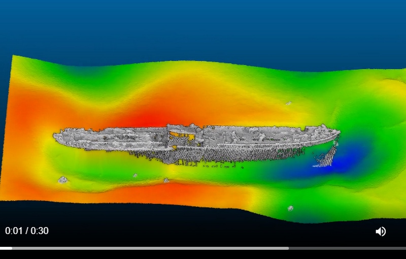 Опубликованы новые 3D-изображения затонувших кораблей Дюнкерка