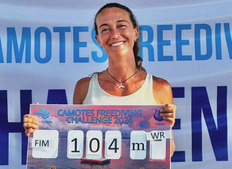 Алессия Зеккини установила очередной мировой рекорд во фридайвинге