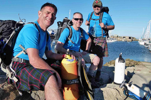 Дайверы из Шотландии успешно прошли «Испытание трех озер»