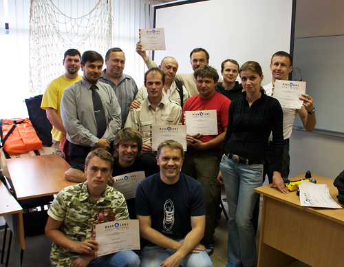 Технический семинар Aqua Lung в Питере – поздравляем участников с получением сертификатов!