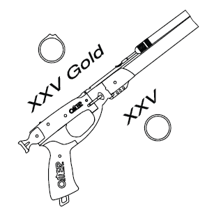 Ружья для подводной охоты O.ME.R. XXV и XXV Gold